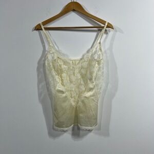UndercoverWear Vintage Lace Camisole Coquette Fairy Romantic Top Size Medium